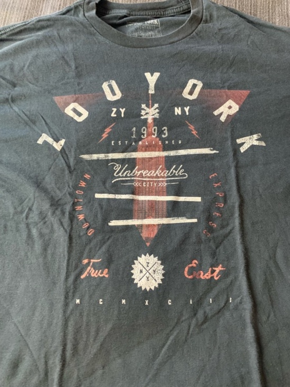 Zoo York Black Graphic Short Sleeve Tee